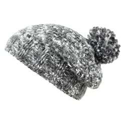 Buff Knitted & Fleece Band Hat Margo Grey