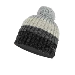Buff Knitted & Fleece Band Hat Alina Grey