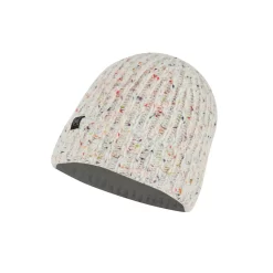 Buff Knitted & Fleece Band Hat Kim White