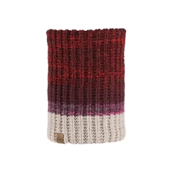 Buff Knitted & Fleece Neckwarmer Alina Maroon